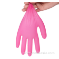 Pink Nitrile Disposable Exam Gloves Medium